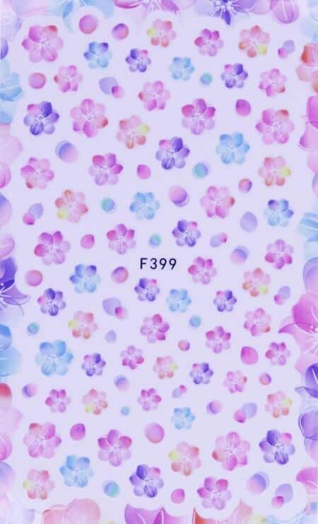 STICKER - LOVELY WATER FLOWERS - F399