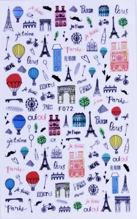 STICKER - PARIS - F072