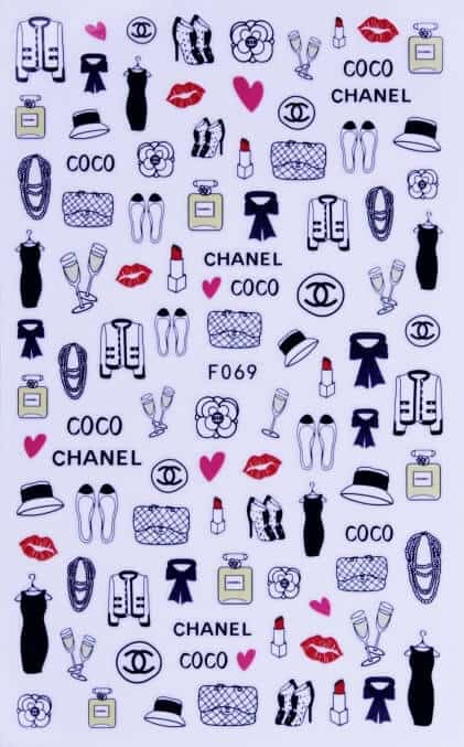 STICKER - COCO CHANEL STYLE - F069