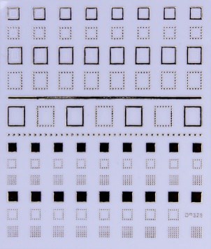 PEGATINA - CUADRADOS DORADOS - DP325