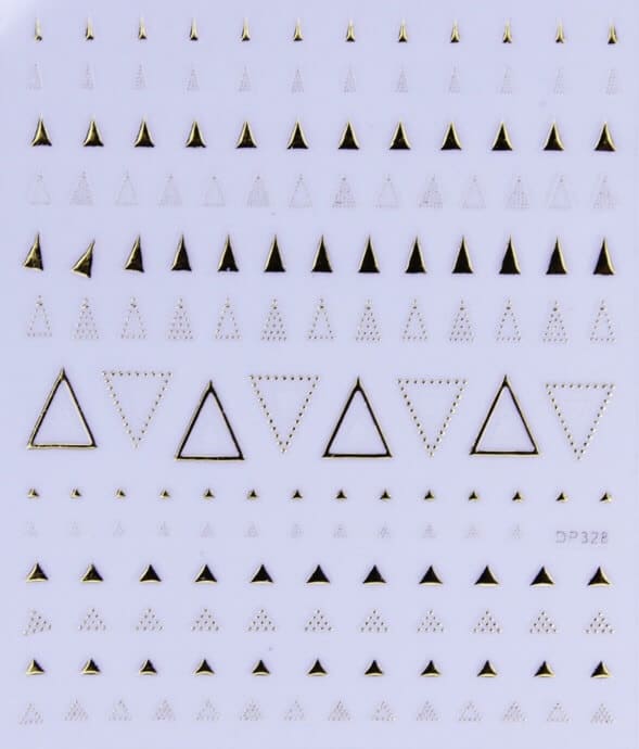 STICKER - GOLD TRIANGLES - DP328