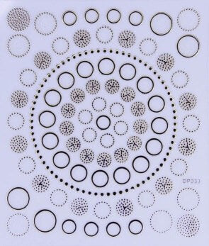 STICKER - GOLD CIRCLES - DP333