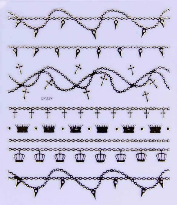 STICKER - GOLD CHAINS - DP339