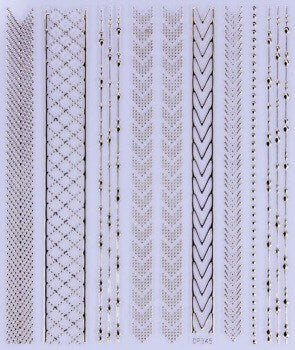 STICKER - GOLD DECO STRIPES - DP345