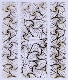 STICKER - TANGLES GOLD - DP016G