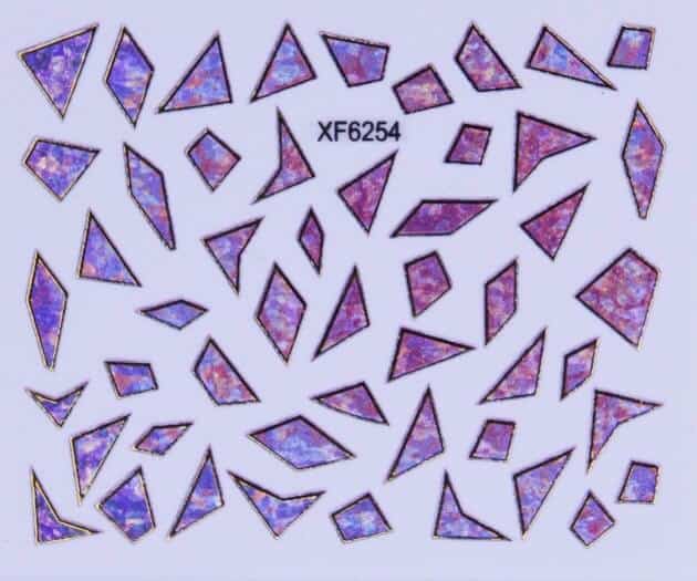 STICKER - CRYSTAL FORMS3 - XF6254