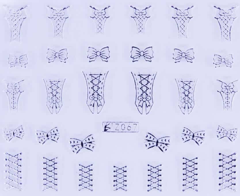 STICKER - WAIST SILVER - Z067S