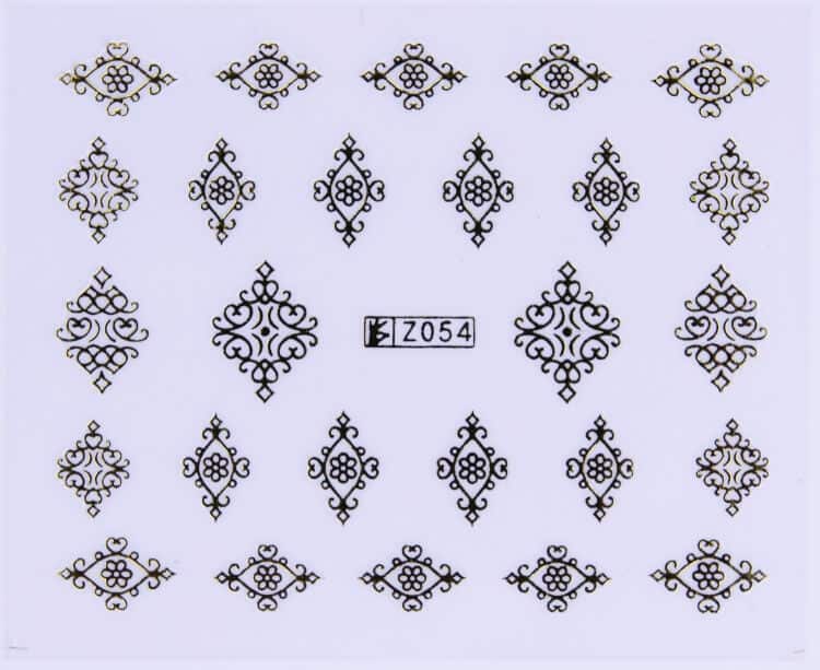 STICKER - ORNAMENT GOLD - Z054G