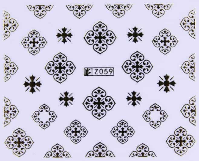 STICKER - ORNAMENT 2 GOLD - Z059G