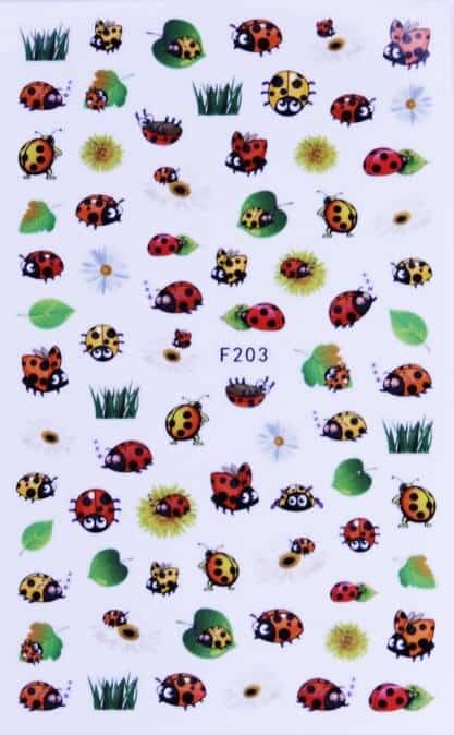 STICKER - HAPPY LADYBUG - F203