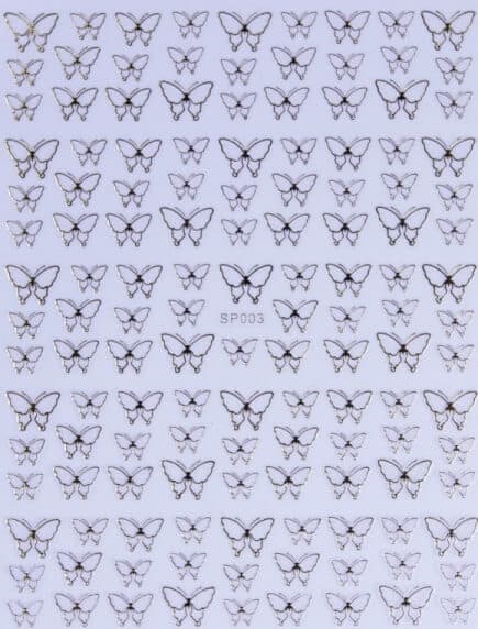 PEGATINA DE ESTAMPADO - MARIPOSA DORADA - SP003G