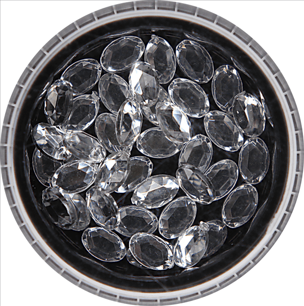 PIEDRAS DECORATIVAS - CRISTAL OVALADO N.° 3 - DPD3