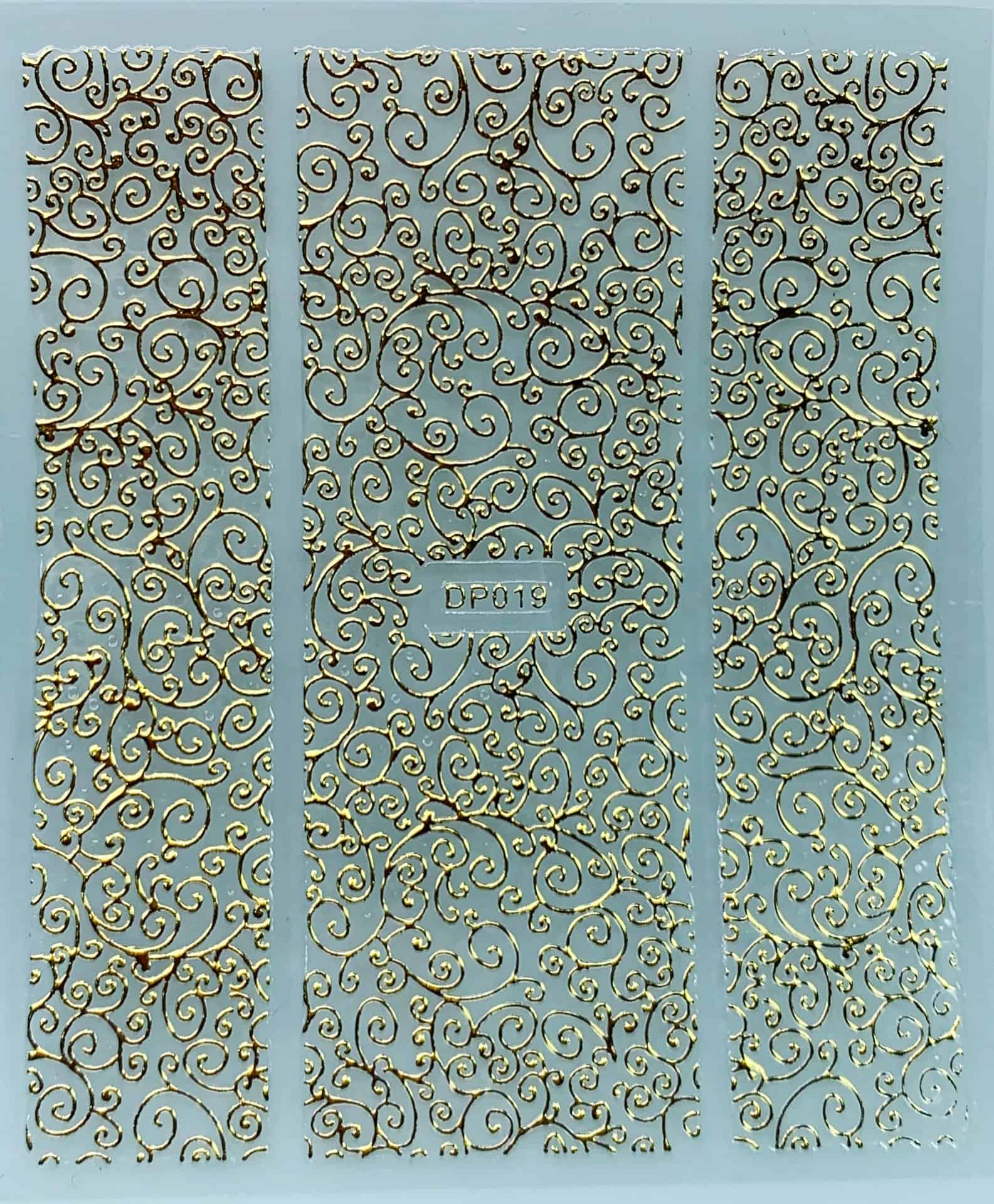 STICKER - CORNUCOPIA TANGLES GOLD - DP019G