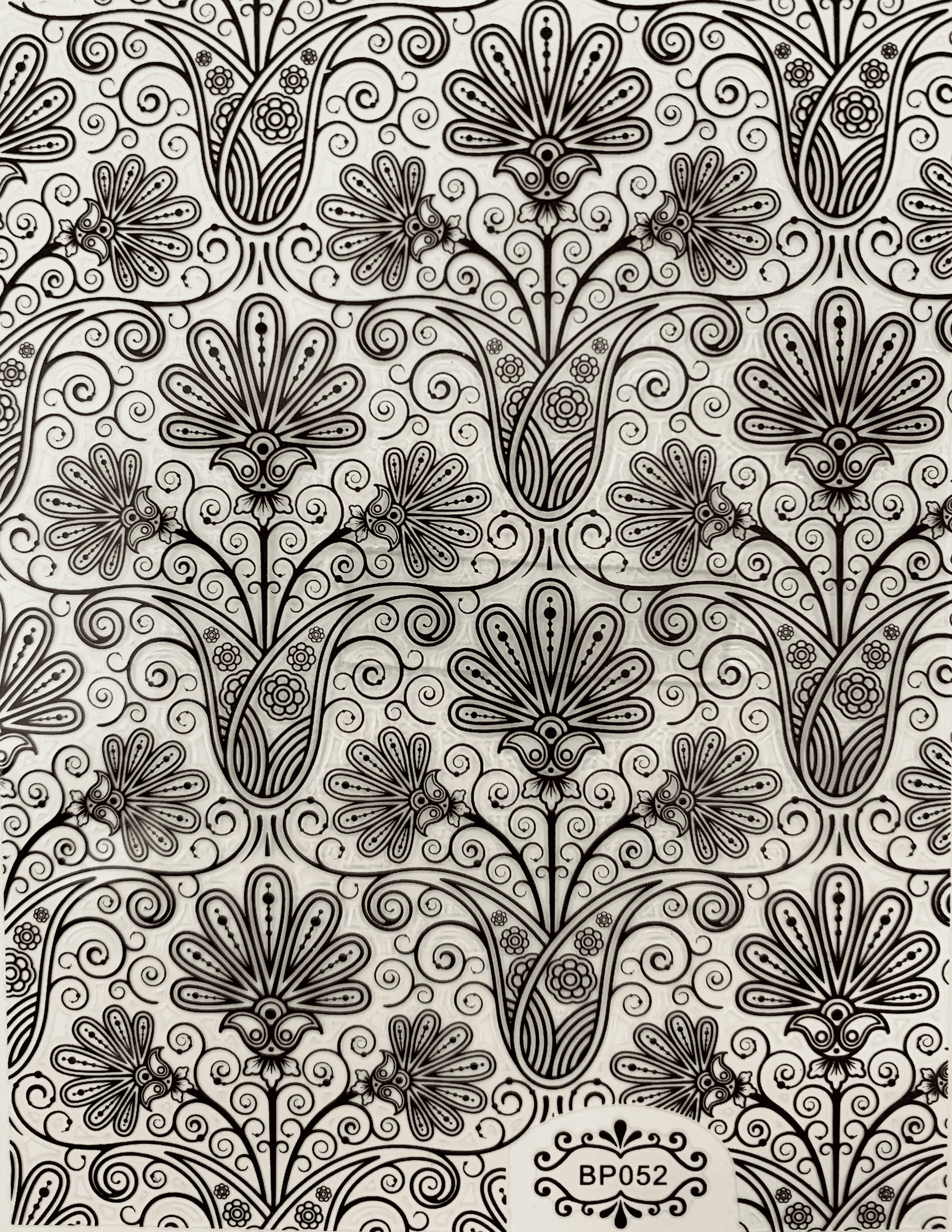 ETIQUETA ESTAMPADA - MARAÑO INDIO NEGRO - BP052B