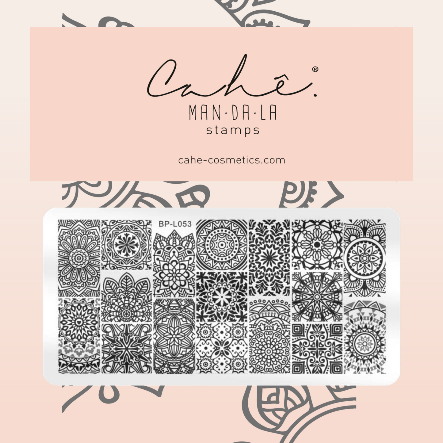 PLACA CARIMBO 3 - MANDALA - PC3 (12x6cm) - PC3