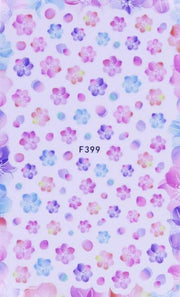 PEGATINA - HERMOSAS FLORES DE AGUA - F399