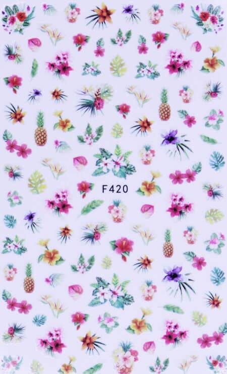 STICKER - EXOTIC FLOWERS - F420