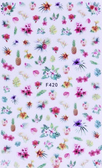 OFERTA STICKER - EXOTIC FLOWERS - F420
