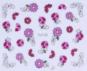 PEGATINA - FLORES DE MANZANO - ROSA - TJ133