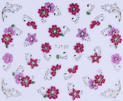 PEGATINA - MANZANA/FLOR DE CEREZO - ROSA - TJ135