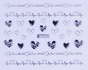 PEGATINA - LATIDO DEL CORAZÓN - PLATA - Z020S