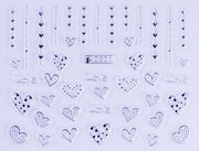PEGATINA - CORAZÓN DE AMOR PLATA - Z021S