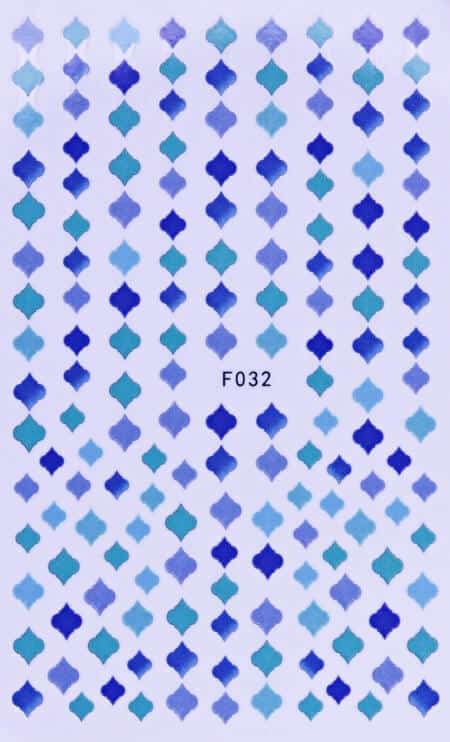 STICKER - GREEN BLUE FORMS - F032
