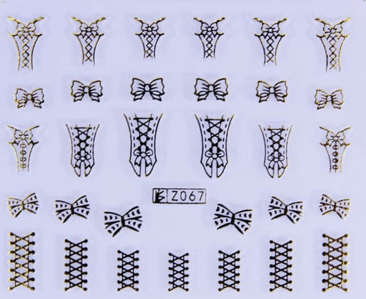 STICKER - WAIST GOLD - Z067G