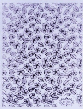 STAMPING STICKER - FLOWER SILVER - BP056S