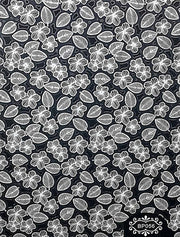 STAMPING STICKER - FLOWER WHITE - BP056W