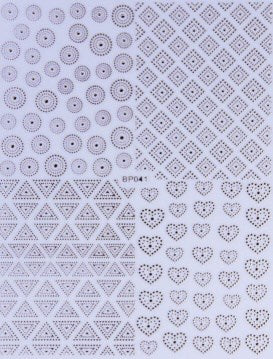 STAMPING STICKER - FORMS GOLD - BP041G