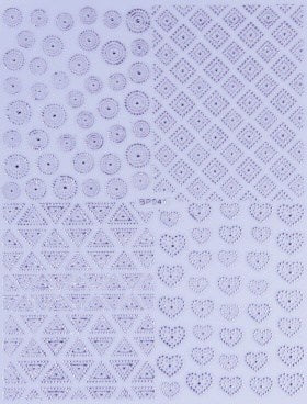 STAMPING STICKER - FORMS SILVER - BP041S