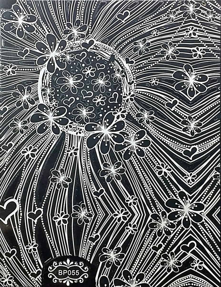 STAMPING STICKER - FLOATING DREAM WHITE - BP055W