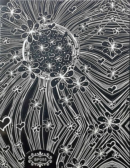 STAMPING STICKER - FLOATING DREAM WHITE - BP055W