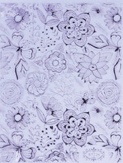 STAMPING STICKER - GARDEN TANGLE SILVER - BP054S