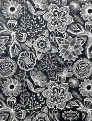 STAMPING STICKER - GARDEN TANGLE WHITE - BP054W