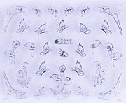 VITRAL STICKER - ARUM FLOWER - SILVER - Z212S