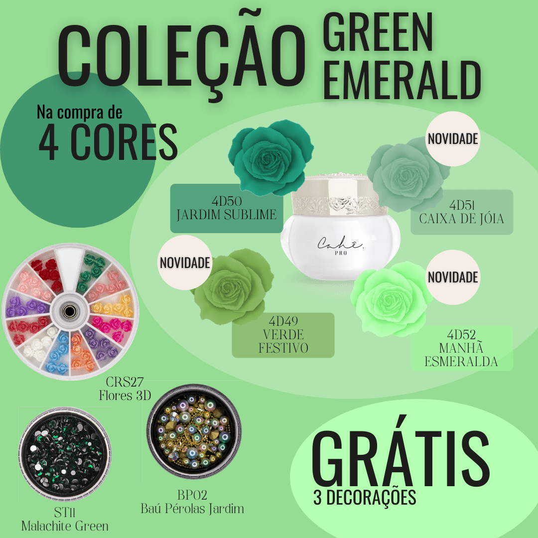 Coleção 4D - Green Emerald