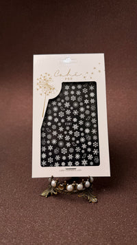 OFERTA STICKER - CHRISTMAS SNOW FLAKE / SNOWMEN - F281