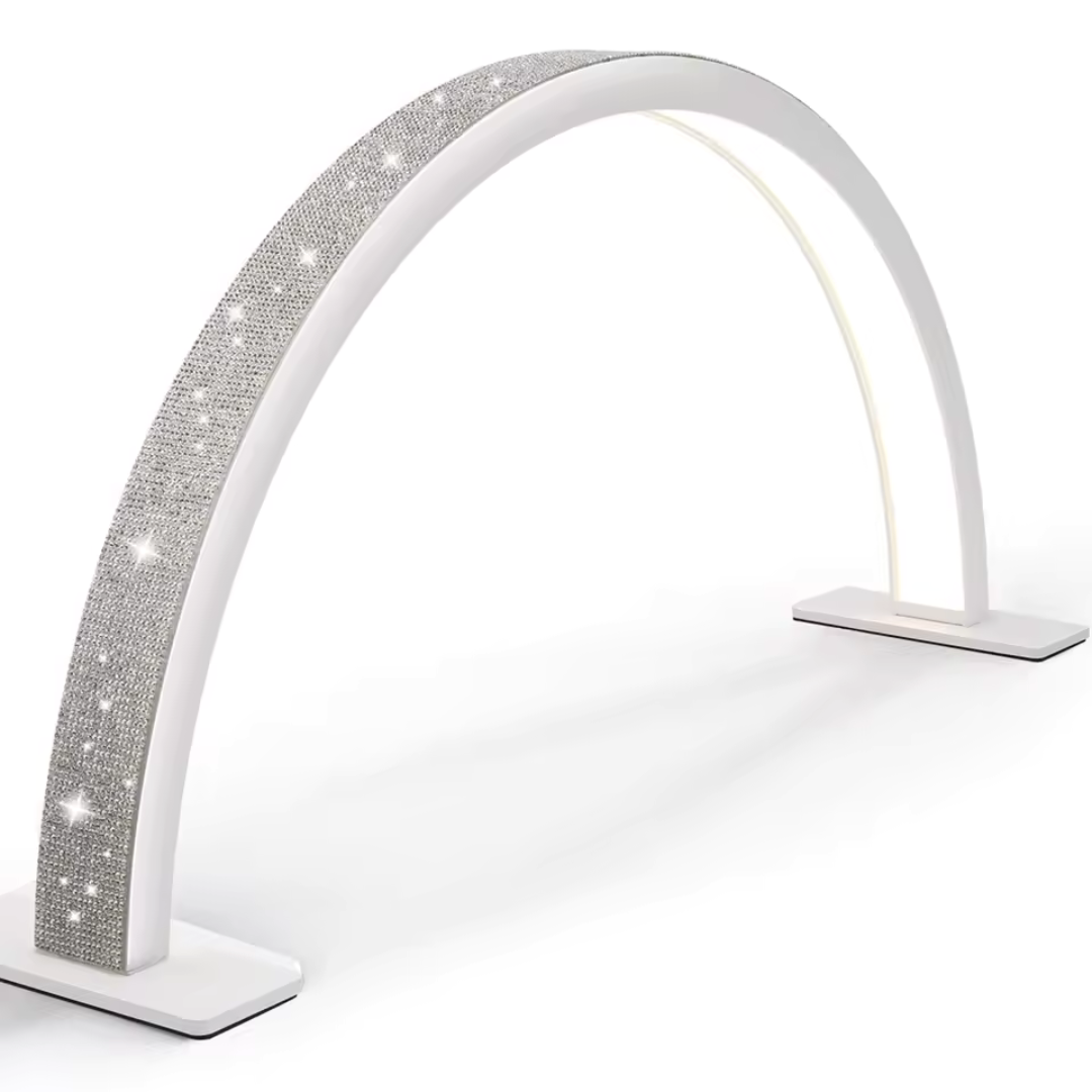 LÂMPADA LED HALF-MOON 180º COM SUPORTE TELEMÓVEL – Cahê Pro