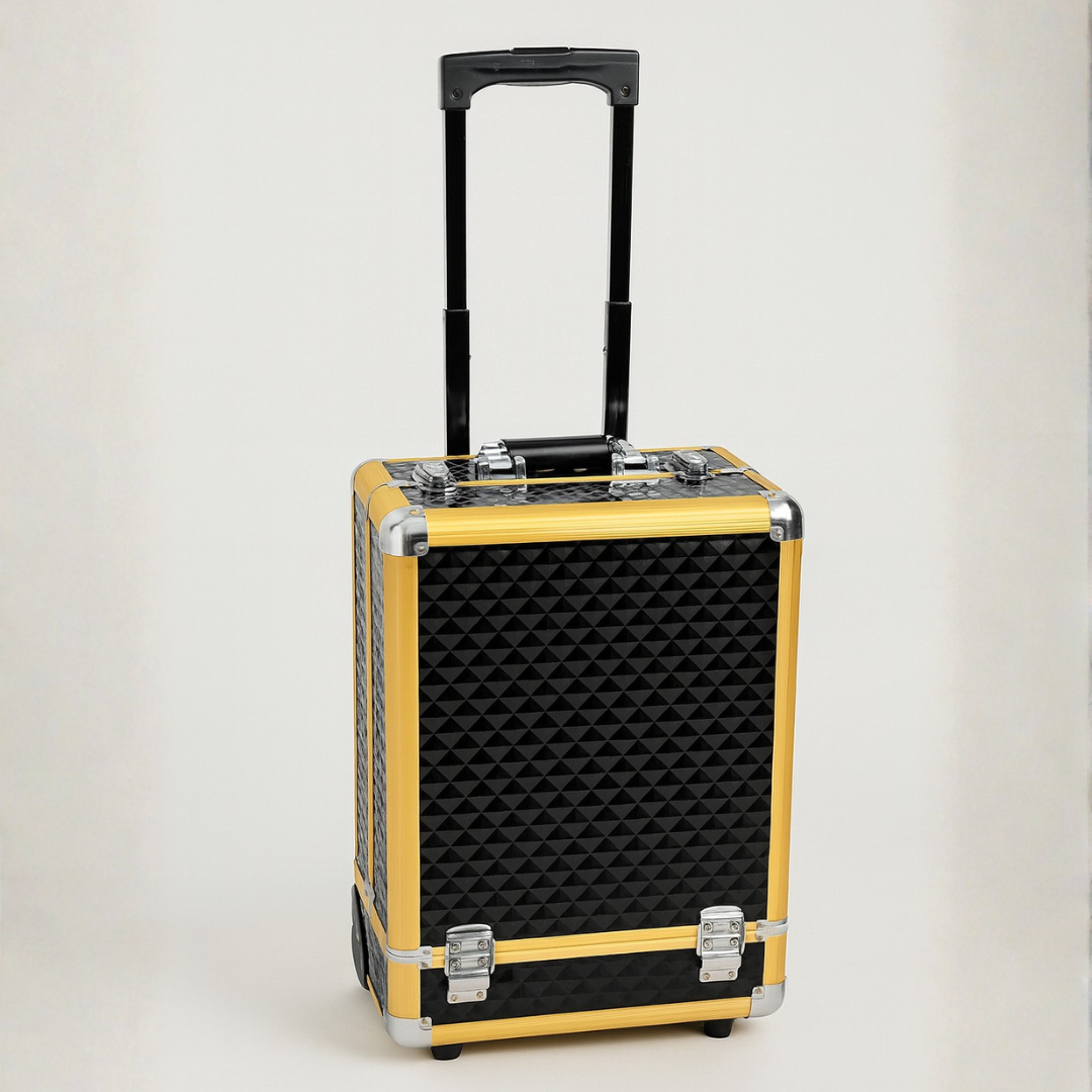 TROLEY PROFISSIONAL - PRETO/DOURADO