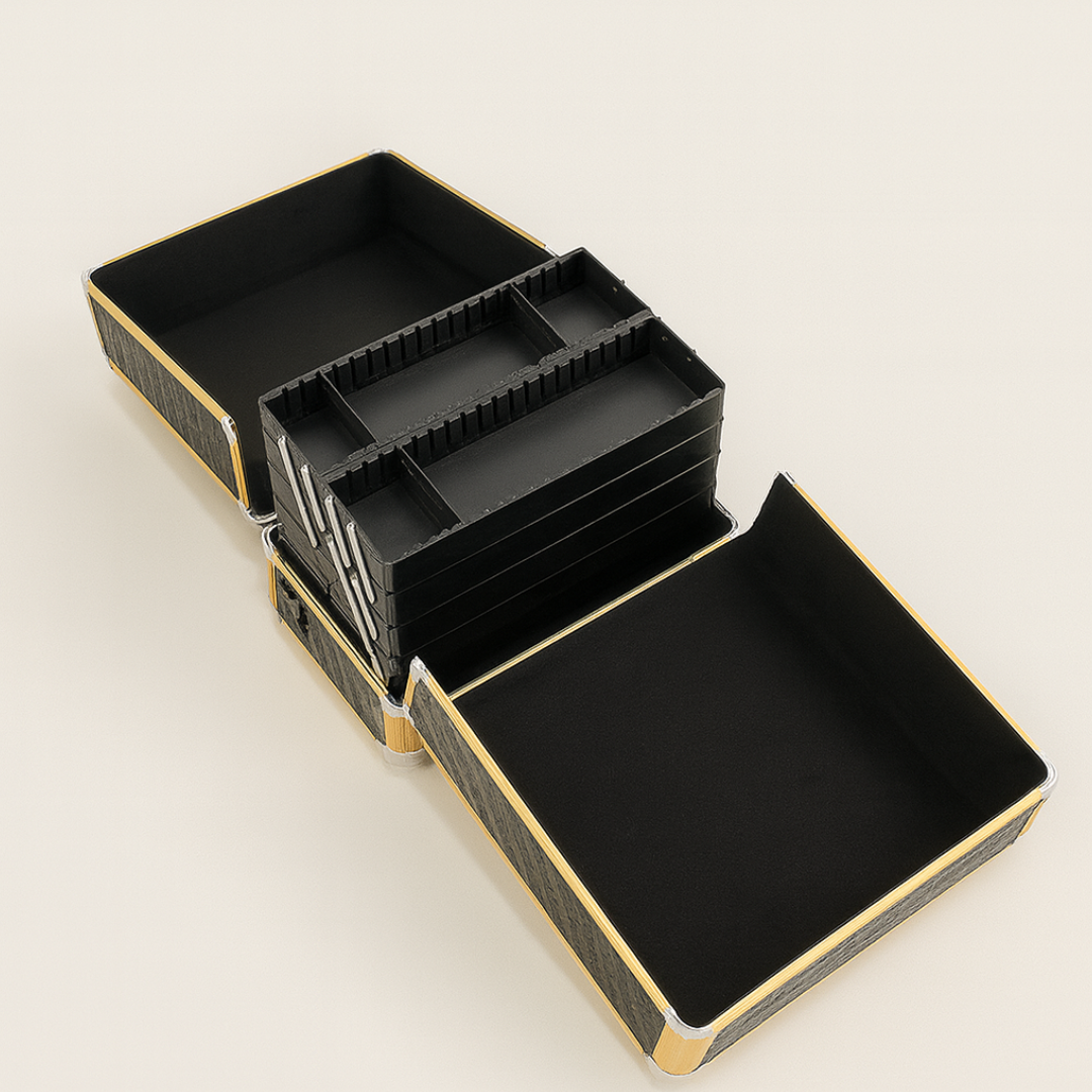 TROLEY PROFISSIONAL - PRETO/DOURADO