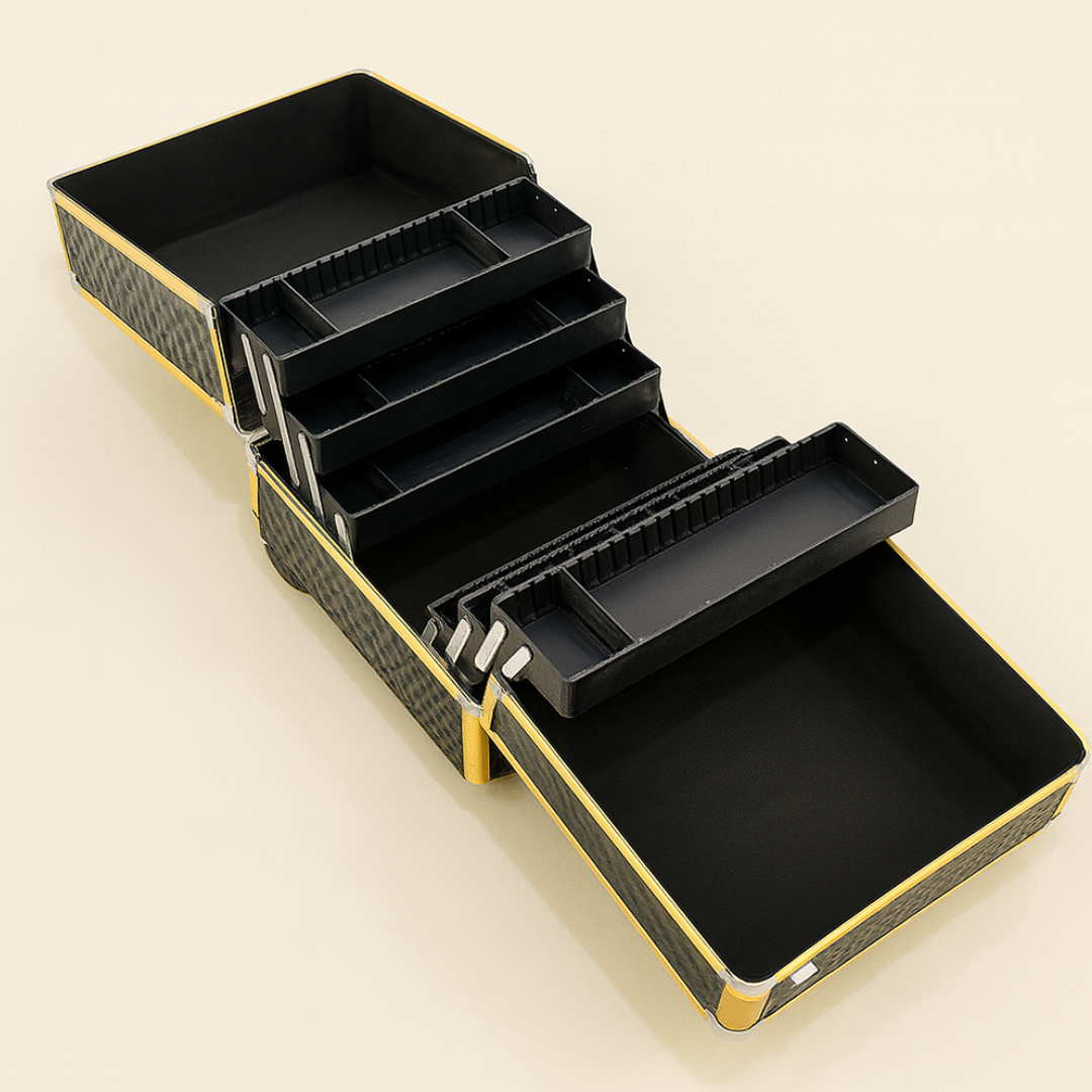 TROLEY PROFISSIONAL - PRETO/DOURADO