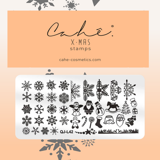 PLACA CARIMBO 5 - X-MAS - PC5 (12x6cm) - PC5
